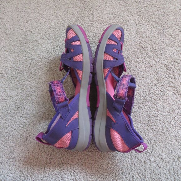 Merrell M-Hydro Mon 2.0 Youth Girl Sandals Size 6M Purple/Pink Velcro #MK1160850 - Picture 7 of 11